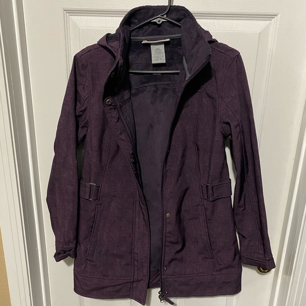Free Country soft shell purple jacket Sz small